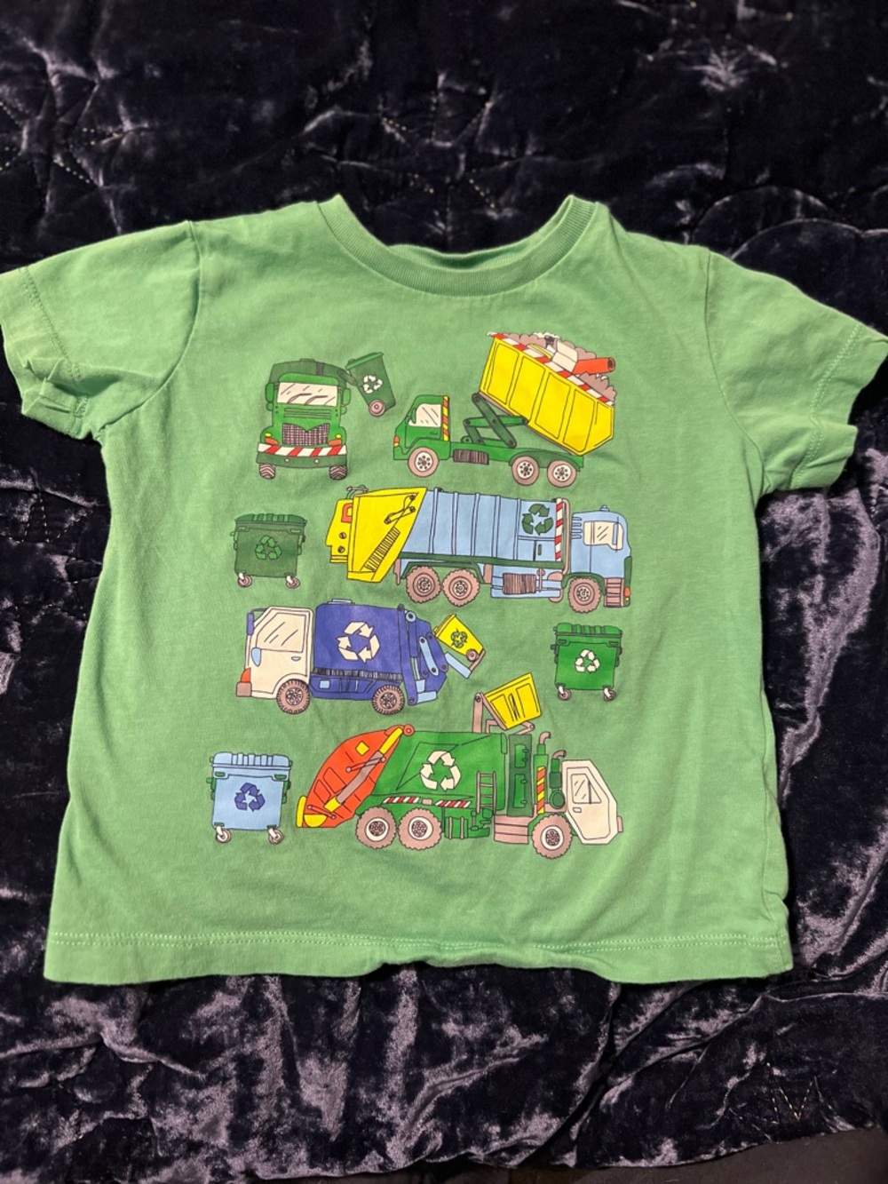 🚚 Mini Boden Green Trucks T-Shirt